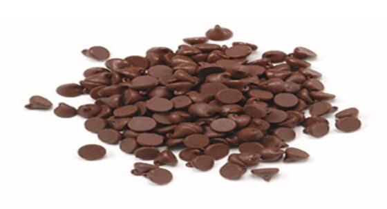 Chispas y cobertura de chocolate